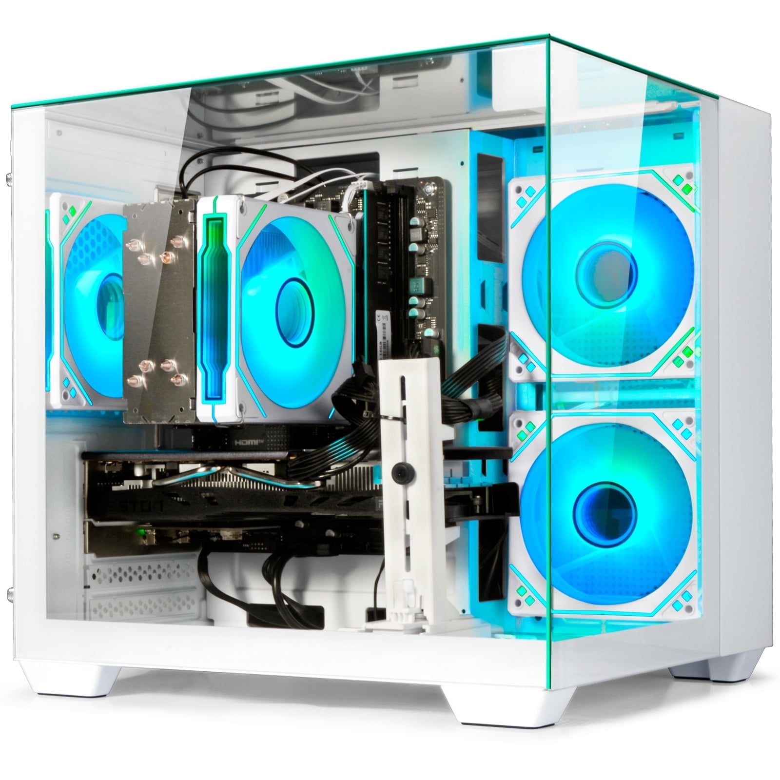 PCケース(自作PC用) AMD Ryzen 5 5600 WIWB Desktop PC Computer Gaming PC: AMD Ryzen 5 5600 | RX