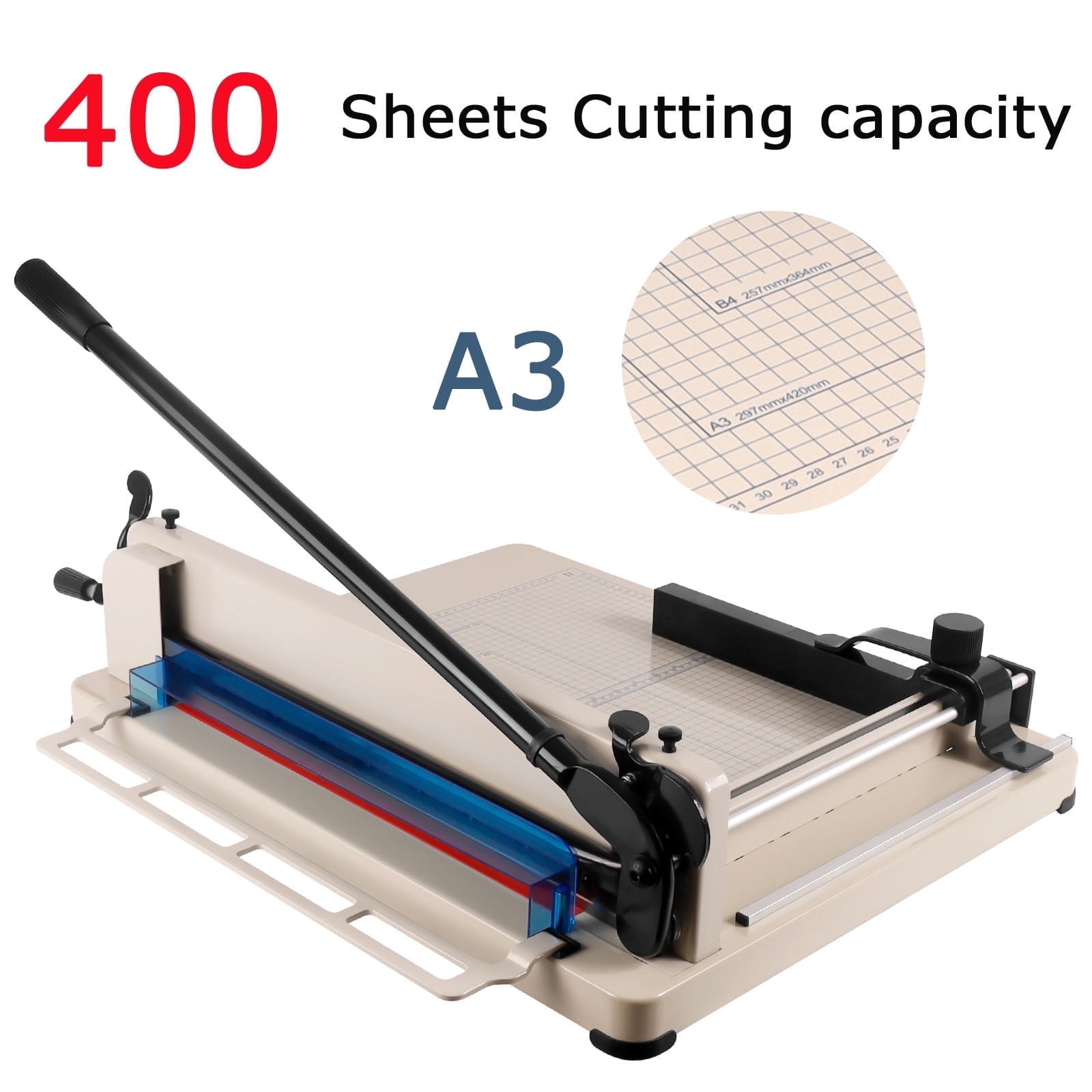 Desktop Paper Cutter, Beige 21.2 Inch Width, 400 Sheet Material Cut, A3 ...