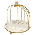 thumbnail image 1 of Desktop Perfume Organizer Cake Cupcakes Serving Holder Makeup Jewelry Rings Display Stand Bathroom Living Room Storage Rack And Shelf , White 1 Tier -, 1 of 7