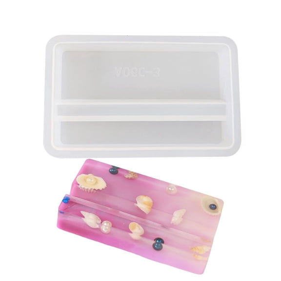 Desktop Phone Silicone Casting Mold Cellphone Holder Making Epoxy Mould Home Decoration Desk Accessories