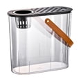 thumbnail image 1 of Desktop Plastic Fish Tank, Clear Mini Aquarium For Office Desk Home Decoration, Unbreakable Compact Ecological Fish Tank With Feeding Hole For Indoor Landscape Display, 1 of 6