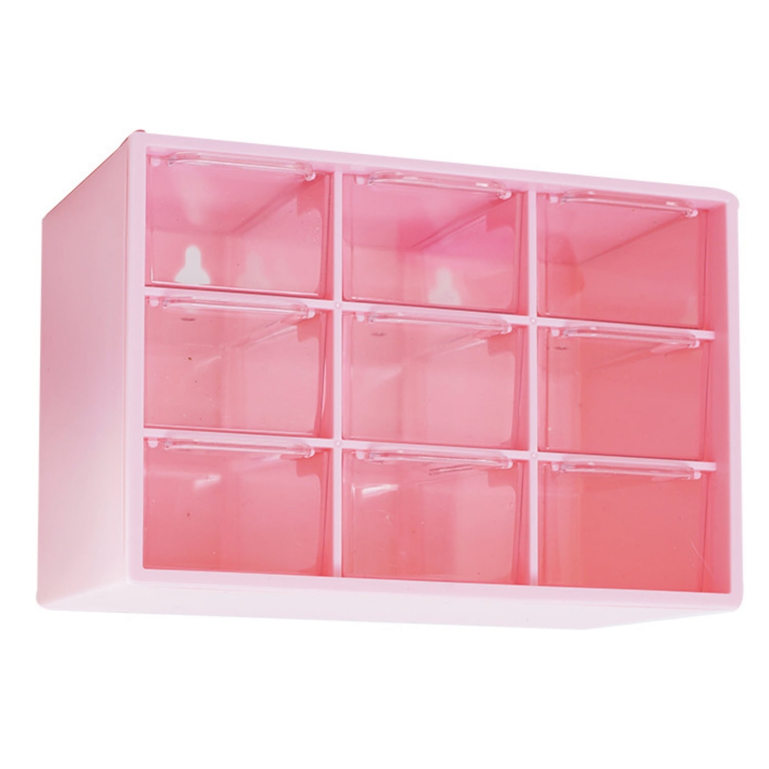 Desktop Plastic Organizer,Drawer Storage Box with 9 Mini Drawers,Drawer