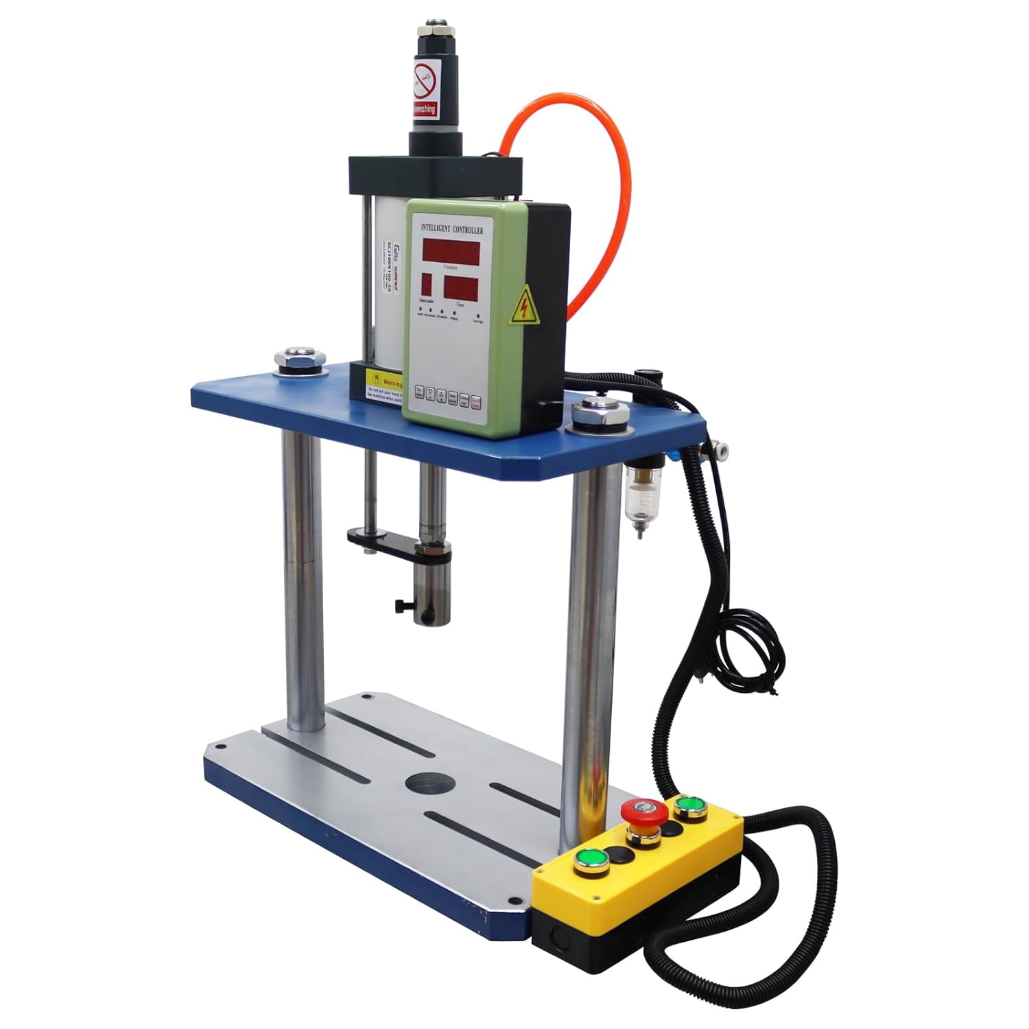 Desktop Pneumatic Punch Press 1102lb Pressure Two Columns Two Plates ...