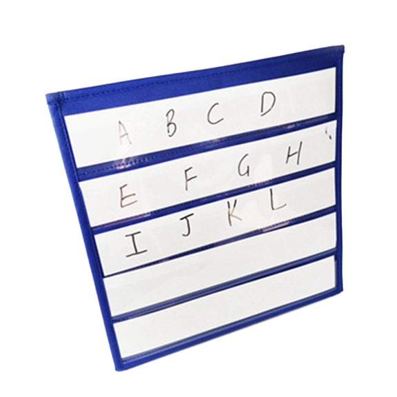 Desktop Pocket Chart for Sentence Strips, Foldable Pocket Chart Tent Cards Set Desktop Pocket Chart Calendar