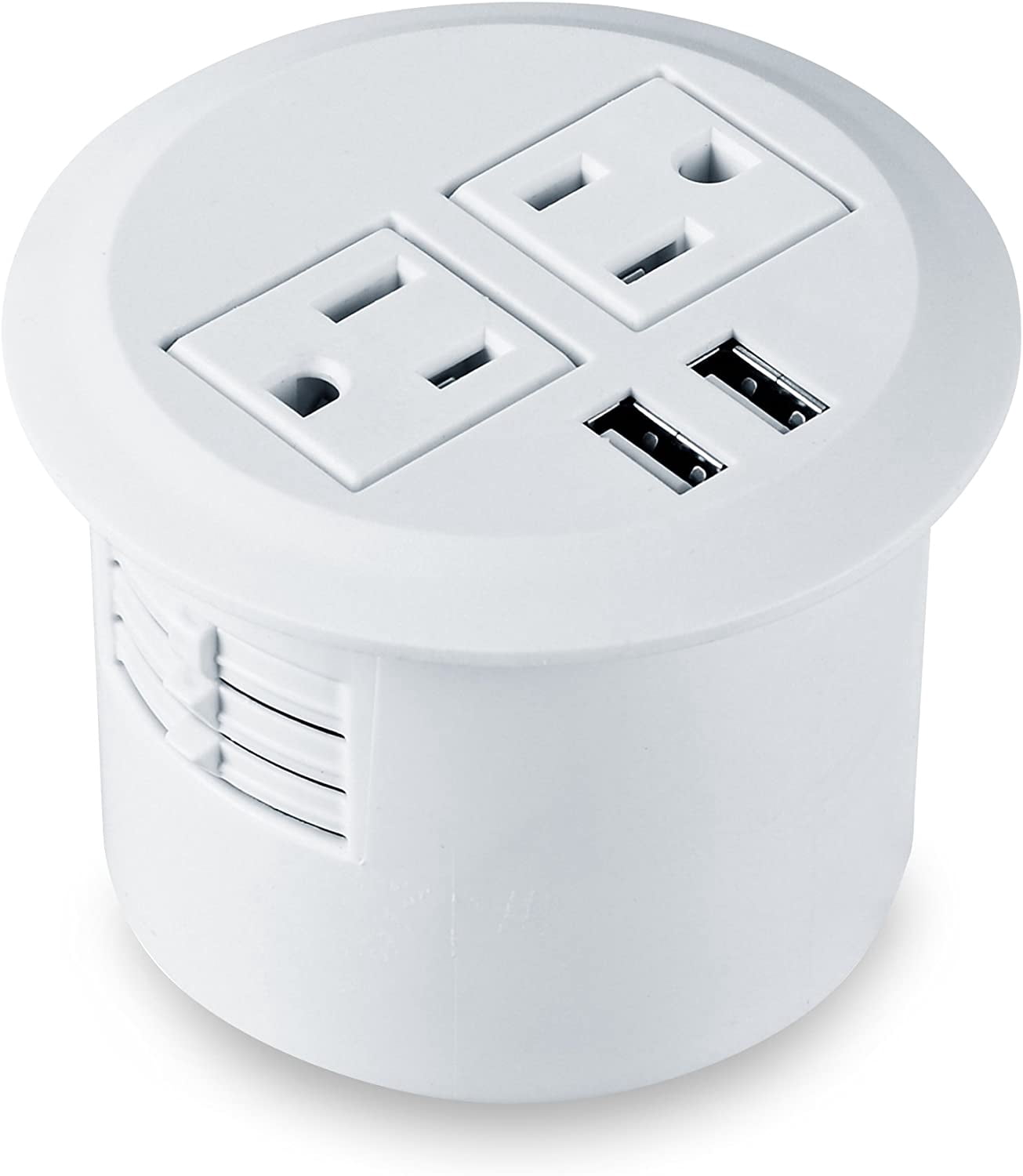 Desktop Power Grommet Power Outlet Socket Desk Data Center 2 Outlet ...