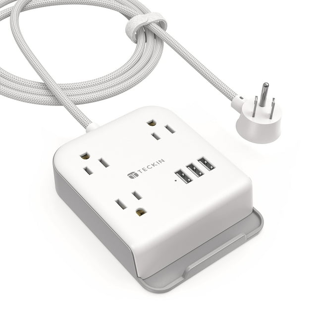 Desktop Power Strip USB C, 3 Outlets, 3 USB Ports,Desktop Fast Charging