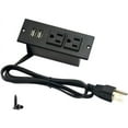 thumbnail image 1 of Desktop Power Strip with 2 Outlets 2 USB 2.1A Insert Mounting Built in Desk Table Sofa Cabinet Nightstand, 1 of 5