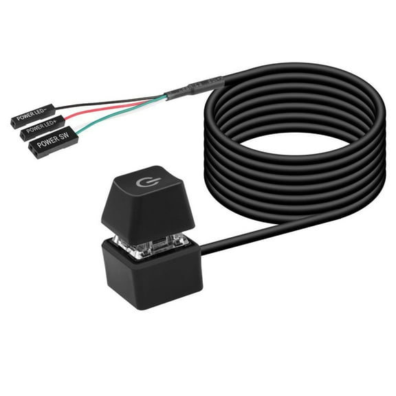 Desktop Power Switching Button Cable for Computer Hosts Starter Easy Install