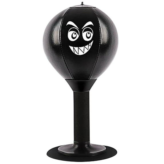 Desktop Punching Bag, Portable Modern Desktop Boxing Speed Ball with Suction Cup Base, Funny Punching Training Tool for Stress Relief, Durable Foam Construction with Adjustable Spring Tension