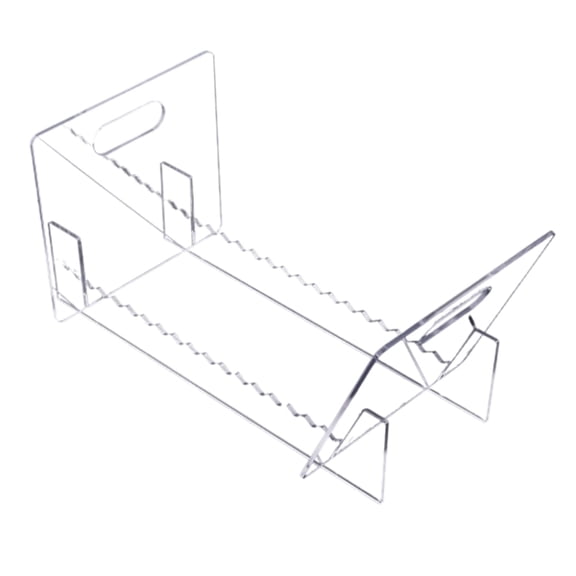 Desktop Record Storage Rack Sturdy Stand with Acrylic Construations for Daily Use