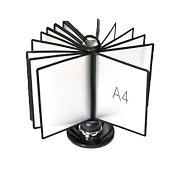 Desktop Reference Holder Desk Flip Display Folder Desk File Organizer Desk Document Rack Rotatable File Organizer Stand