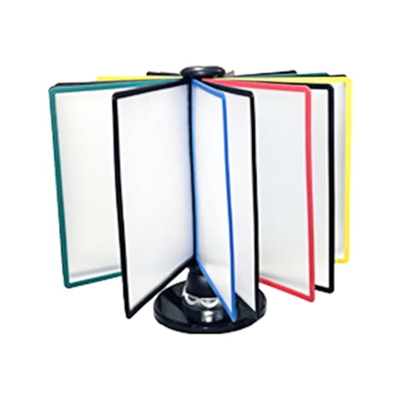 Desktop Reference Holder Desk Flip Display Folder Desk File Organizer Desk Document Rack Rotatable File Organizer Stand
