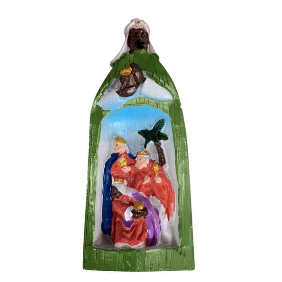 Desktop Religious Ornament Decoration, European Style Cloak Figurine with Exquisite Craftsmanship and Durable Synthetic Resin, Elegant Home Study Garden Decor for Bookshelf and Forest Display