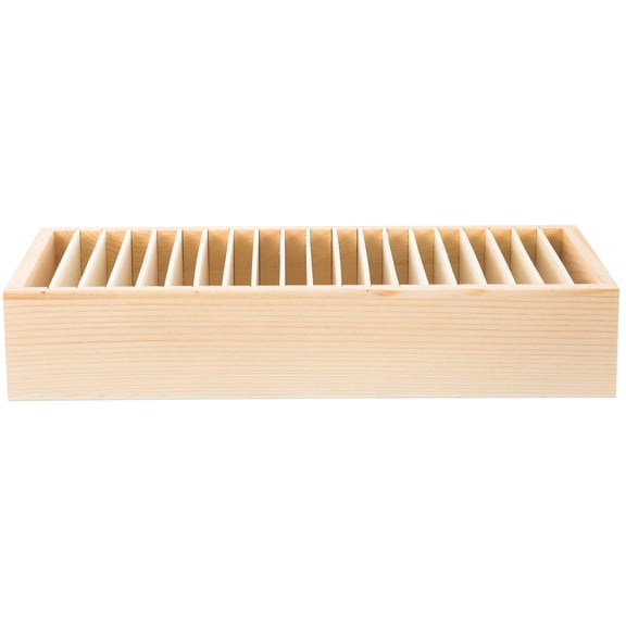 Desktop Ribbon Rack Flower Packing Ribbon Storage Box Wooden Storage Box