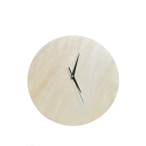 Wood Clock Face 12 inch Craft Supplies for DIY Clock Laser Cut Blank Birch Plywood Clock Face with centered hole