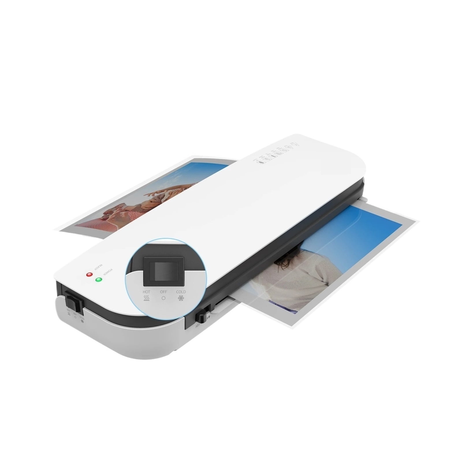 Desktop SL289 A4 Laminator Machine Set Hot and Cold Lamination Suitabe for A4/A5/A6 Laminating Pouches for Home Office School