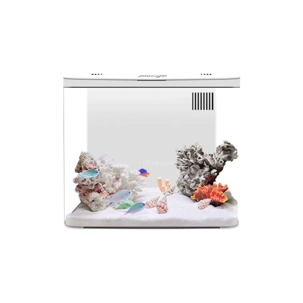 Aquarium Fish Tank No Water Change Self-circulating Ecological Fish Tank with Slient Pump Led Lamp