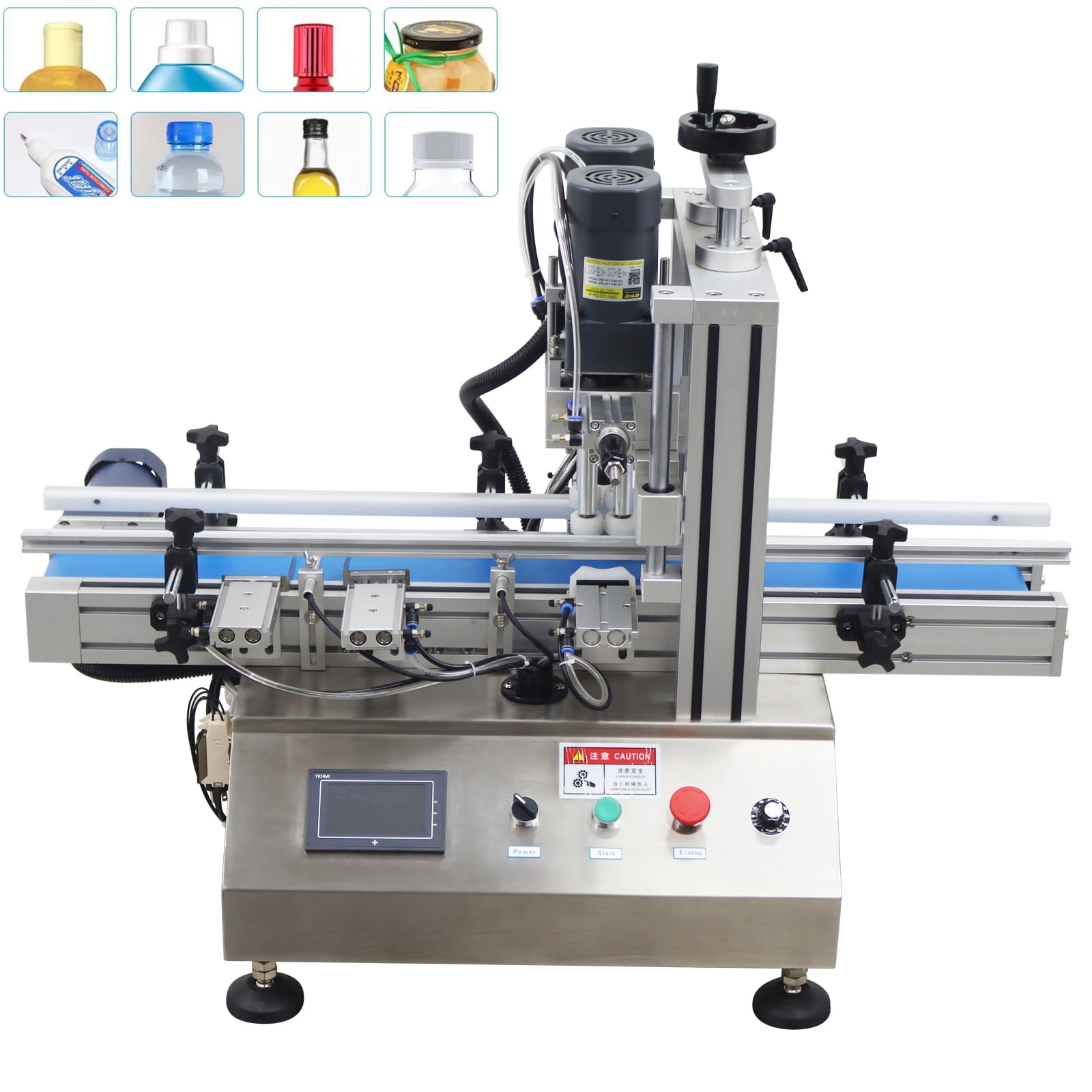 Desktop Semi Automatic Capping Machine Plastic Bottle Round Cap Sealing ...