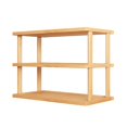 thumbnail image 1 of Desktop Shelf 2-Tier Organizer for Kitchen Counter Office Desk, Wooden Storage Rack for Cups Books Decor, Space Saving Design, Natural Wood Grain Finish, 1 of 6