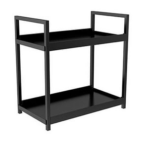 Desktop Shelf - Double Layer Desktop Storage Rack, Freestanding Small Bookshelf | Adjustable Desktop Shelf Organizer, Kitchen Counter Display Rack for Cosmetics, Books
