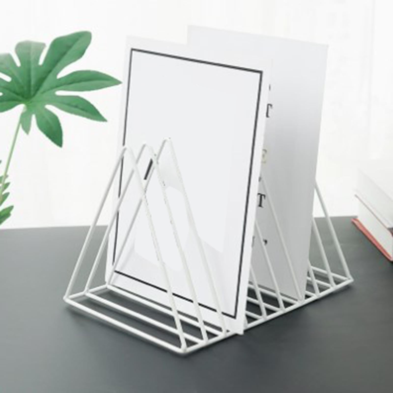 Desktop Simple Bookshelf Office Desk Bookends Simple Magazine Storage ...