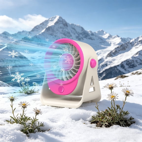 Desktop Small Fan, Quiet Plug In Table Fan With Adjustable Speed And Compact Space Saving Design, Personal Cooling Fan For Desk Bedroom Office Living Room Study Home Use