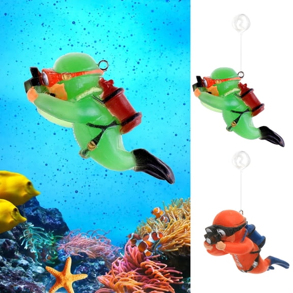 Desktop Small Fish Tank Decoration Ornament Diver Floating Creative Pvc Doll, Diver Figurine With Camera Detail For Aquarium Display, Ideal For 14+ Enthusiasts And Home Office