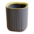 thumbnail image 1 of Desktop Solid Color Wastebaskets Trash Bin with Bag Holder Rim Suitable for Most Trash Bag  Gray, 1 of 6