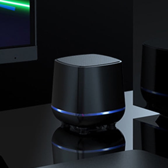 Desktop Sound Atmosphere Light Speaker, Subwoofer Wired And Bluetooth Mini Speaker, Portable Computer Speakers, USB Powered Desktop Mini Speaker Bass Sound Music Player