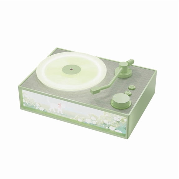 Desktop Sound Station with Kinetic Vinyl Logic and Warm LED Glow, Portable Bluetooth Speaker with Physical Aromatherapy Module, Impact-Resistant High-Density Build
