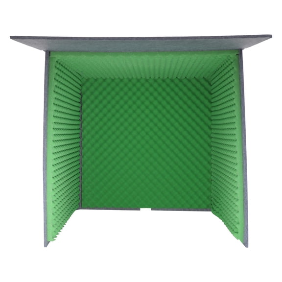 Desktop Soundproof Cover, Isolation Booth, Vocal Sound Absorbing Shield for Recording Studios, Control Rooms, Offices, Home Studios, and More (31.4*31.4*31.4in)