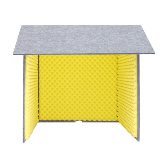 Desktop Soundproof Cover, Isolation Booth, Vocal Sound Absorbing Shield for Recording Studios, Control Rooms, Offices, Home studios, and Home Offices