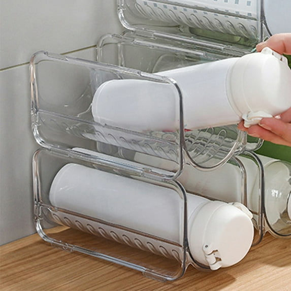 Desktop Stackable Mug Organizer, Dustyproof Multi-layer Transparent Cup Holder, Clear Plastic Household Insulation Cup Sub Shelf, Large Open Design for Easy Access Clear