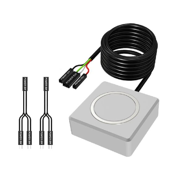 Desktop Start Button Extension Cord For PC Power On/Off Control For Multiple Computer Models