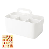 Desktop Stationary Organizer 5 Compartments Marker Organizer Caddies with Handle Big Capacity Art Supply Storage Holder