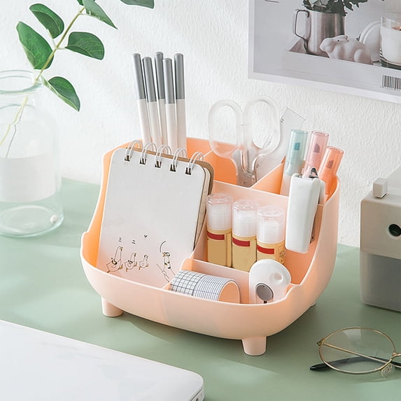 Desktop Stationery Storage Box, 18.8cm Creatives Pen Holder for Student Study Office