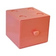 thumbnail image 1 of Desktop Storage Box with Drawer - Macaron Building Block Organizer for Cosmetics, Jewelry, Small Items | Space Saving Desk Accessory Organizer for Home, Vanity Tabletop | Plastic Storage Container, 1 of 7