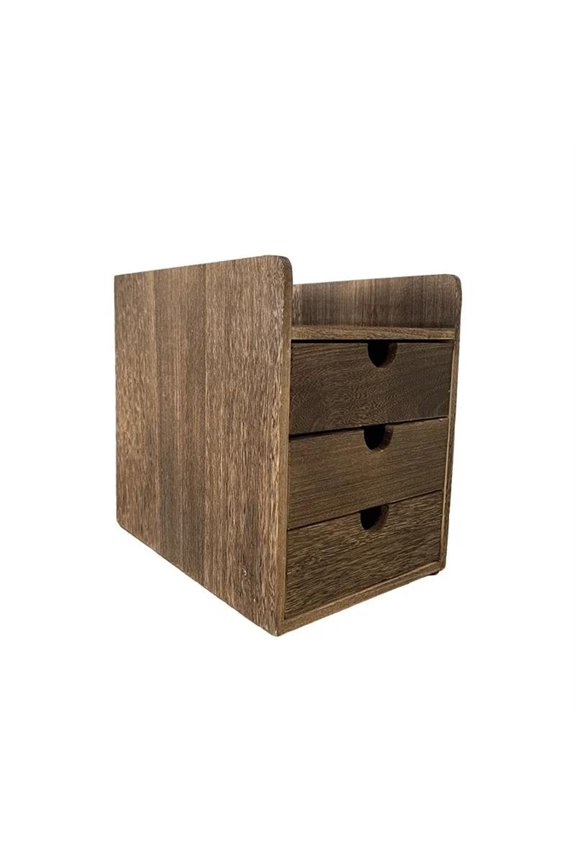 Desktop Storage Box Drawer Style Miscellaneous Items Sorting Box Solid Wood Jewelry Box Dormitory Cosmetics Storage Box