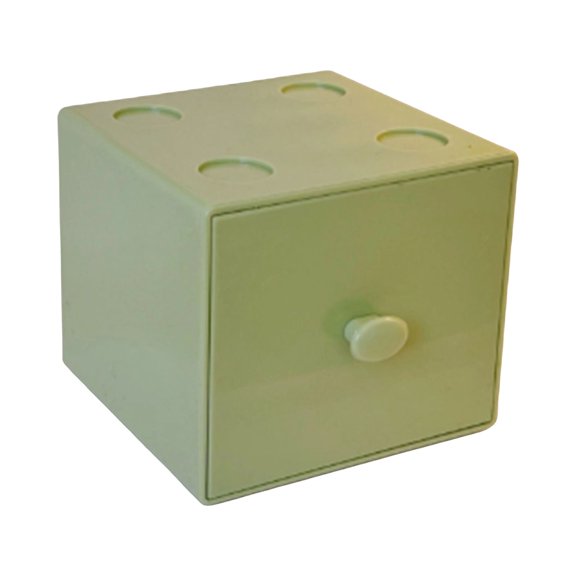 Desktop Storage Box Plastic Macaron Stackable Building Block for Cosmetics Jewelry and Small Items