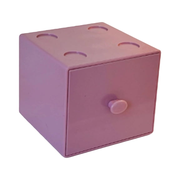 Desktop Storage Box, Stackable Organizer Drawers Desk Organizer Box for Jewelry Makeup (9.5x9x8cm/3.7x3.5x3in)