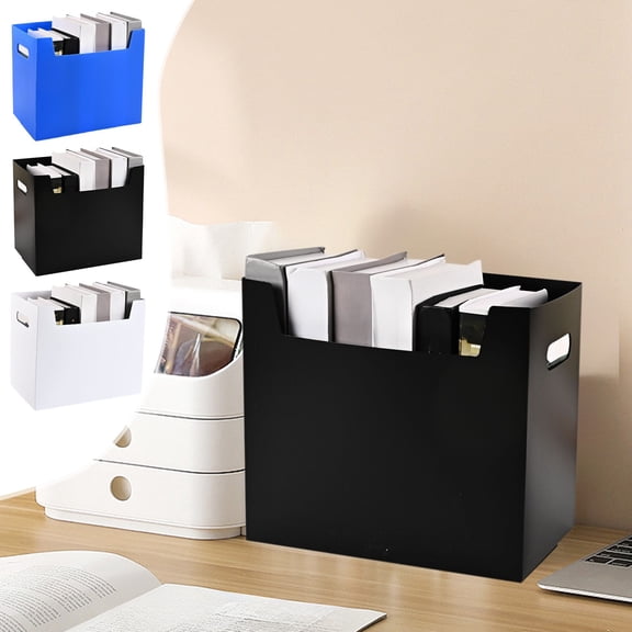 Desktop Storage Box for Office Organization and Sorting with Secure Lid and Durable Plastic for Home Office and Workspace Storage Solutions AKLJWH