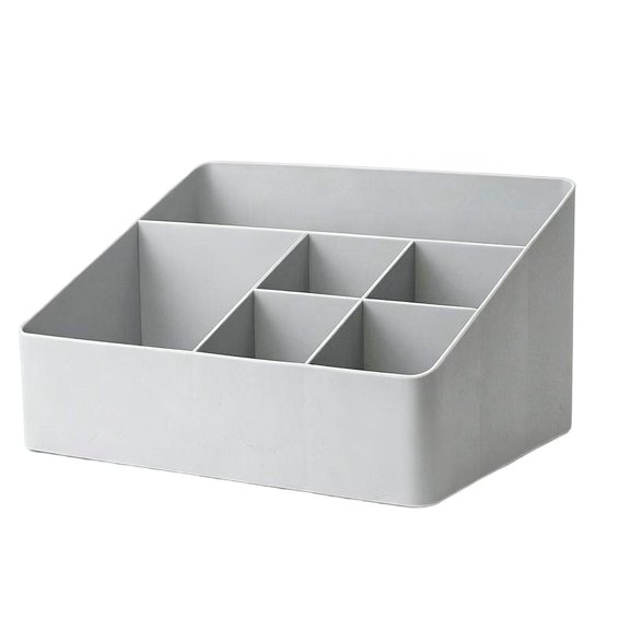 Desktop Storage Box for Office Supplies, PP Material Organizer, 8.67x6.3x4.72 Inches