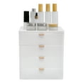 thumbnail image 1 of Desktop Storage Box with 4 Drawers and 1 Top Platform Modern PP Drawer Organizer Tabletop Mount, 1 of 15
