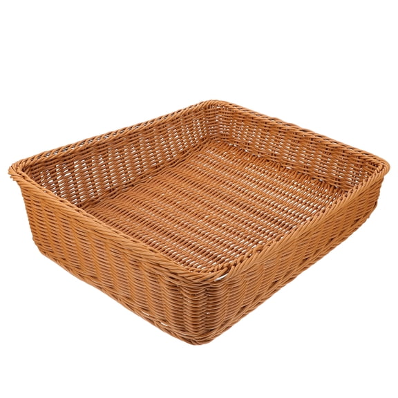 Desktop Storage Container Waterproof Woven Basket Fruit Vegetable Snack Tasteless