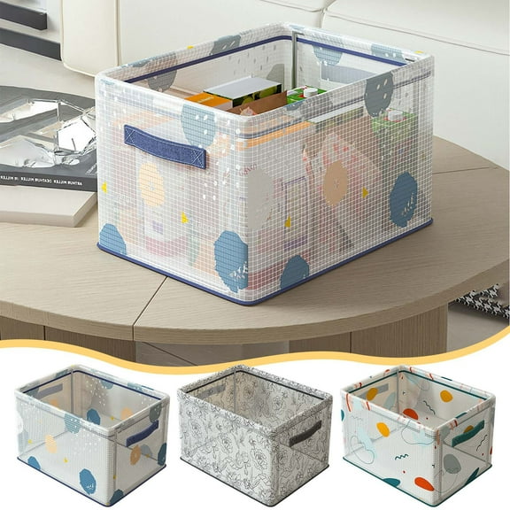 Desktop Storage Organizer Box for Home Office and Kitchen with Removable Dividers for Customizable Organization of Cosmetics Snacks and Sundries