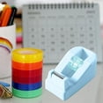 thumbnail image 1 of Desktop Tape Dispenser – 4.2 x 2.4 x 1.8in with Cutter for Home Office Adhesive Tape Roll Holder(Blue), 1 of 6