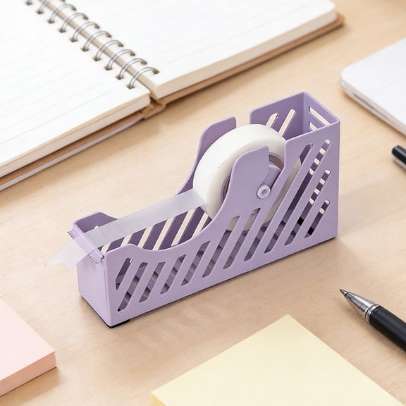 Desktop Tape Dispenser, Non-Slip Base and Sharp Blade, Smooth Roller Tape Cutter, for Office Home, for Tape Width ≤0.98Inch, Heavy Duty Plastic Tape Holder