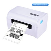 Desktop Thermal Label Printer for 4x6 Shipping Package Label Maker 160mm/s High Speed USB&BT Connection Thermal Sticker Printer