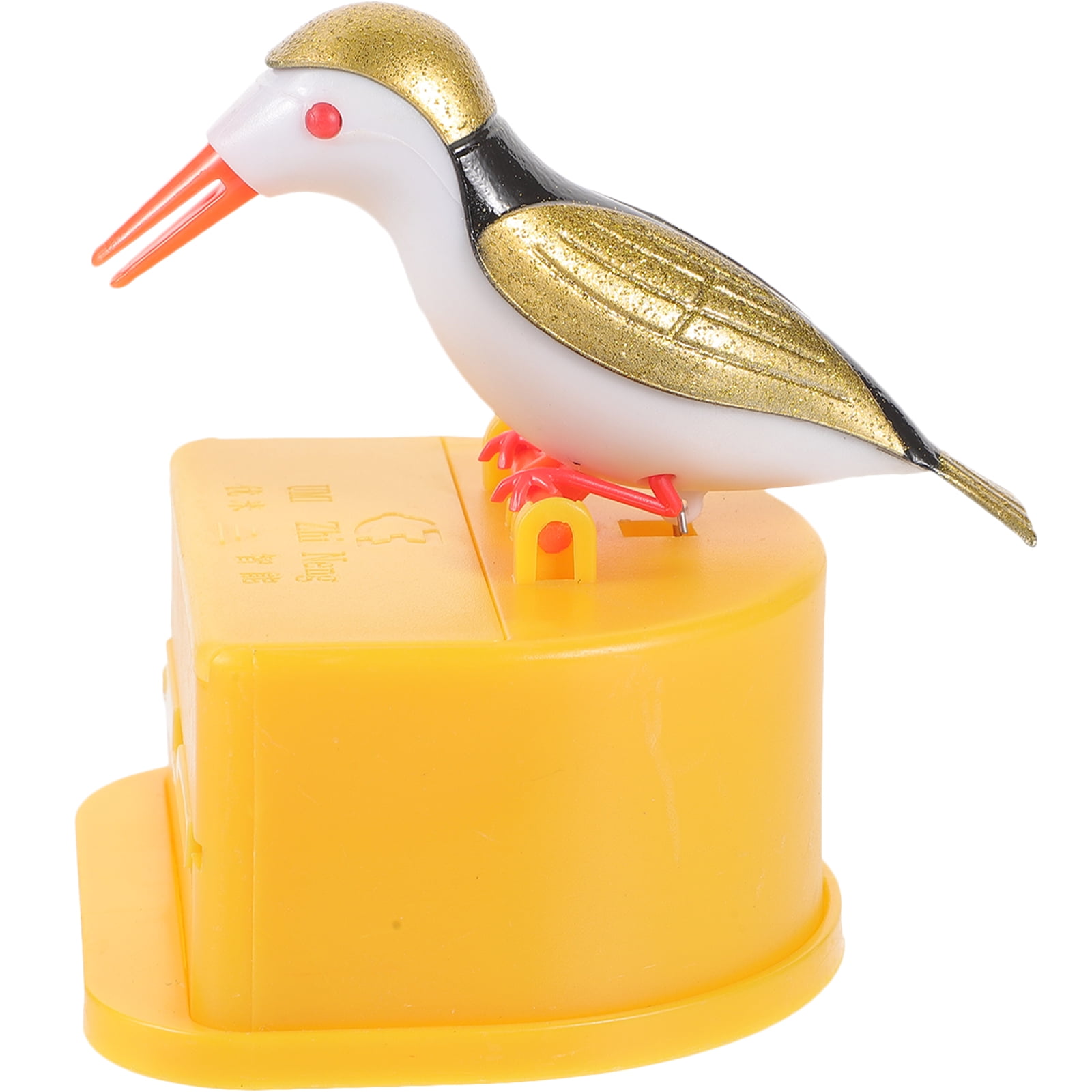 Desktop Tooth Pick Holder Plastic Toothpick Container Bird Box Push