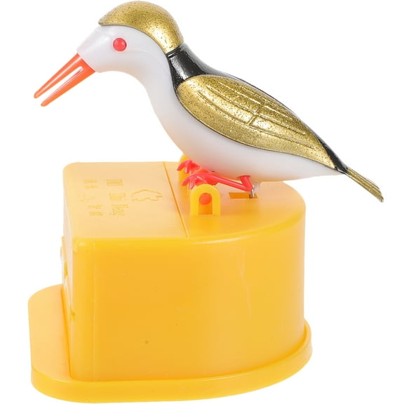 Desktop Tooth Pick Holder Plastic Toothpick Container Bird Box Push Stick Dispensers Wooden